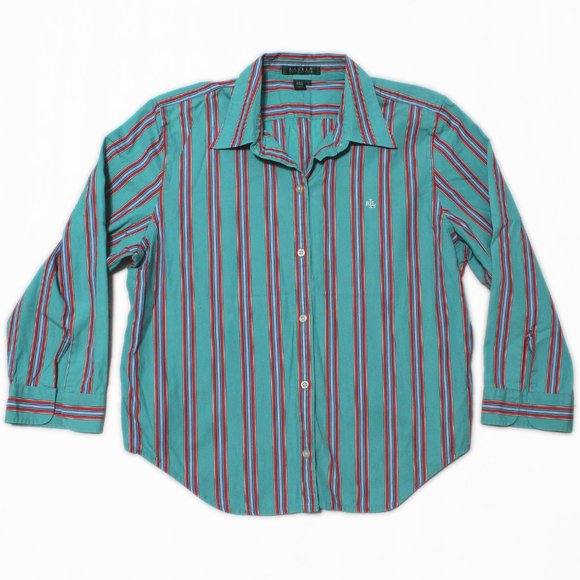 Lauren Ralph Lauren Tops - Lauren Ralph Lauren Striped Button Down Top